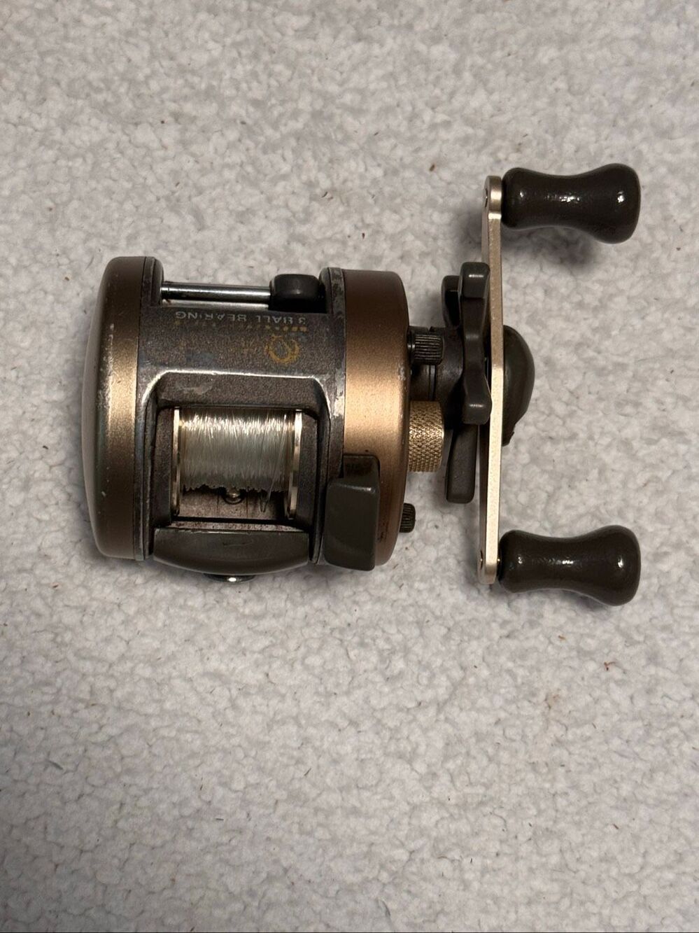 Zebco Quantum Iron 3 Ball Bearing Baitcast Fishing Reel All Metal Design